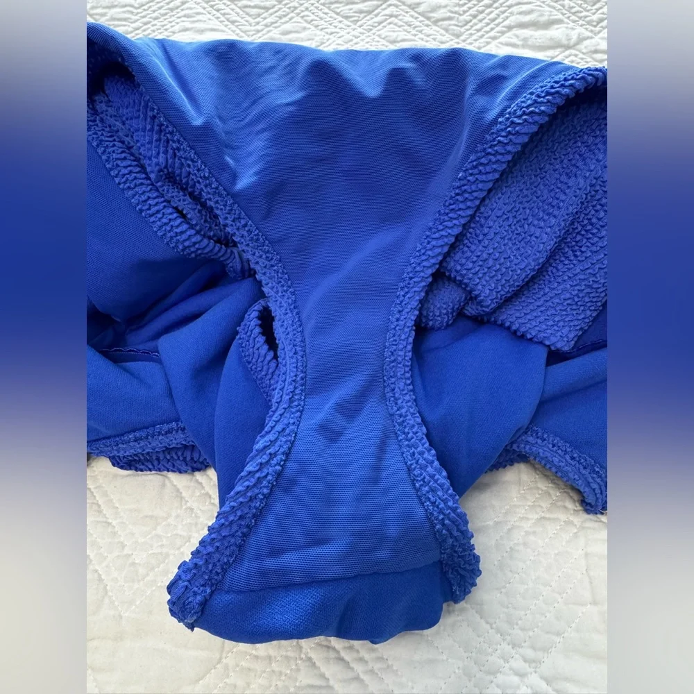 Shade & Shore Royal Blue Textured Swimsuit Size 18 EUC Summer Beach Swimwear